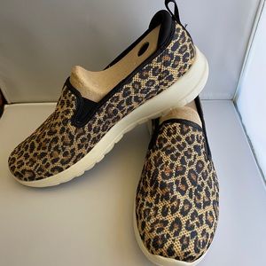 Skechers go walk joy leopard slip ons washable sneakers